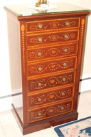 Beautiful Inlaid Wood Lingerie Chest