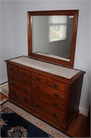 Maple Dresser With Mirror
