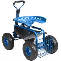 VEVOR Garden Cart Rolling Workseat with Wheels