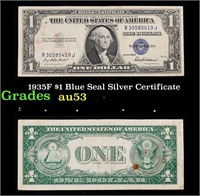 1935F $1 Blue Seal Silver Certificate Grades Selec