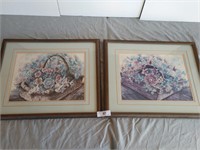 Pair of '87 Lee Roberson Prints in Matte Frames