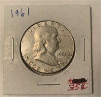 1961 P Franklin Half Dollar