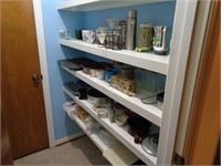 4-Shelves of Kitchen Items & More