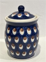 POLISH HANDMADE Ceramika Artystyczna  LIDDED JAR