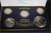Gold Plated Coins of The 1950's set