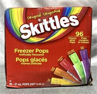 Skittles Freezer Pops 96 Pack (box Damaged, Bb