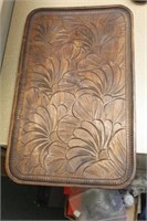 Vintage Carved Wood Tray