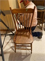 Antique Oak Kitchen Chair