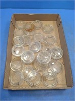 Flat of glass jar lids