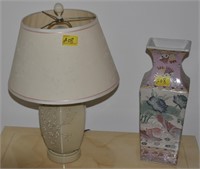 TABLE LAMP ORIENTAL VASE