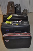 SIX PIECES ASSORTED LUGGAGE
