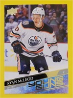 Ryan McLeod 2020-21 UD Young Guns Rookie Card