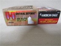 25 Rounds of 380 Auto, Box of .22