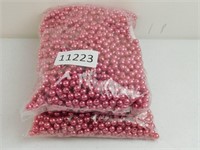 8mm Faux Pearl Beads - 2 Huge Bags - Vintage Pink