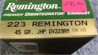 5- REMINGTON 223 REMINGTON AMMO 100 RDS