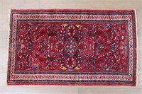 Red Persian Sarouk Oriental Rug