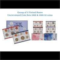 1998 & 1999 United States Mint Set in Original Gov