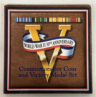 WWII COMMEMORATIVE COIN & MEDAL SET