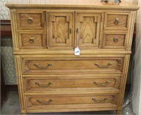 Wooden 4 Small Drawers, 3 Large Drawer Chest