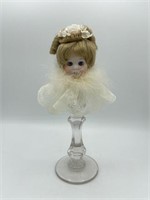 Porcelain Doll Head on Candle Holder