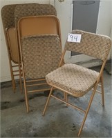 4 Folding Samsonite Chairs