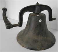 Cast iron bell. Marked 1776. Measures: 12"H.