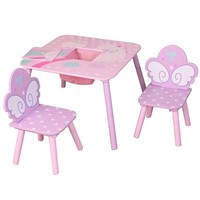 Danawares Unicorn Square Table with 2 Chairs and S