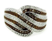 Genuine Chocolate Diamond Designer Ring
