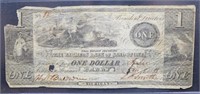 Genuine 1838 Farmers Bank Sandstone $1 note