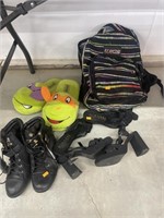 Teenage mutant ninja turtles slippers, backpack ,
