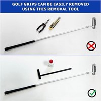 VANROUG Golf Grip Removal Tool,Black V-Groove