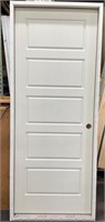 32” x 80” White Exterior Door With Frame