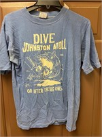 Vintage PolyTees Dive Johnston Atoll Shirt