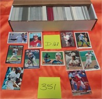 351 - BOX OF BASEBALL TRADING CARDS (D168)