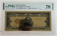 1928 $10,000 24K GOLD CERTIFICATE