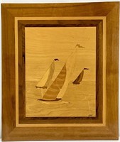 Handmade Wood Sailboat Wall Art