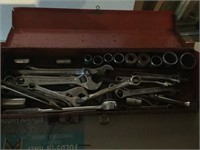 Socket set, wrenches, misc