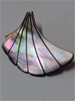Marked Ges. Gesch Mother of Pearl Like Brooch