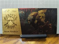 24k gold-plated banknote Friday the 13th. Jason