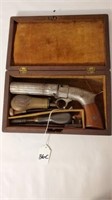 Antique Robbins & Lawrence 5 Shot Handgun 2884 NBC