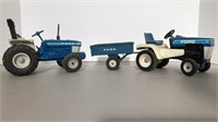 Vintage Ford 1710 & Ford LGT 12 Tractor W/Trailer