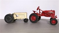 2-Vintage Hubley & Farmall Cub Tractors