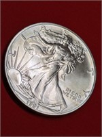 1991 UNC American Silver Eagle One Ounce Silver