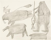 PARR, INUIT, Untitled Drawing (Hunter and Dog with