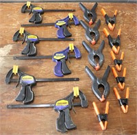 (16) Misc. Bar & Spring Clamps