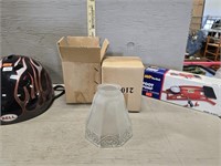 Helmet, Foot Pump, & Glass Light Covers