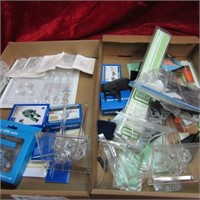 Large lot of model boxes and parts.