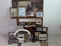 Framed prints and variety of wall decor