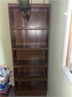 Pressed wood 5 shelf bookcase
