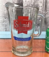 Schmidt Beer glass pitcher